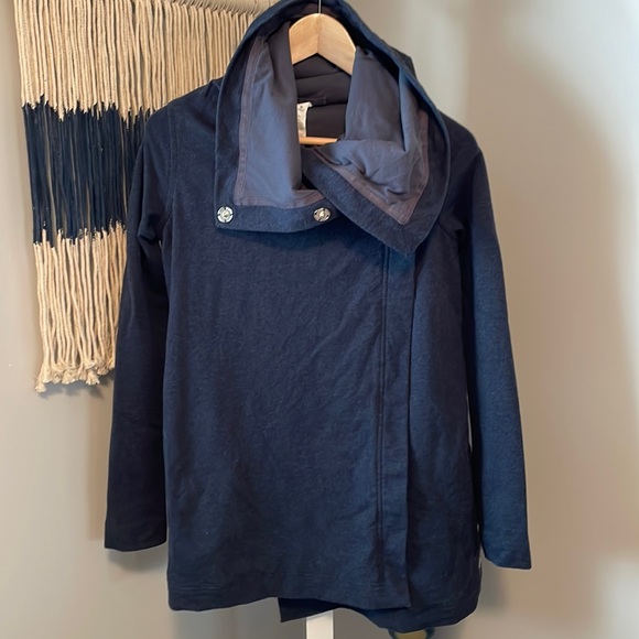 Lululemon Savasana Jacket/Wrap, Navy blue, Size 2 - Picture 1 of 12
